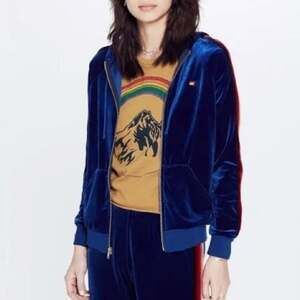 Aviator Nation Velvet Zip Hoodie blue size XL